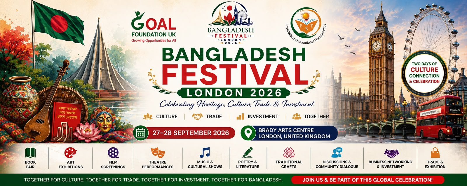 Bangladesh Festival London 2026: A Celebration of Heritage, Unity and Opportunity